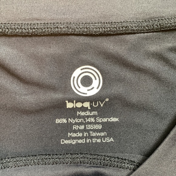 BloqUV Women's Crop Top Shirt/Midriff Top Medium in Black, Blue or White - Picture 6 of 14